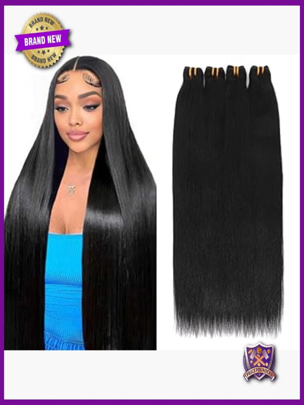 16A Raw Straight Human Hair Bundles, Virgin Burmese, Full Ends, 4 Bundles